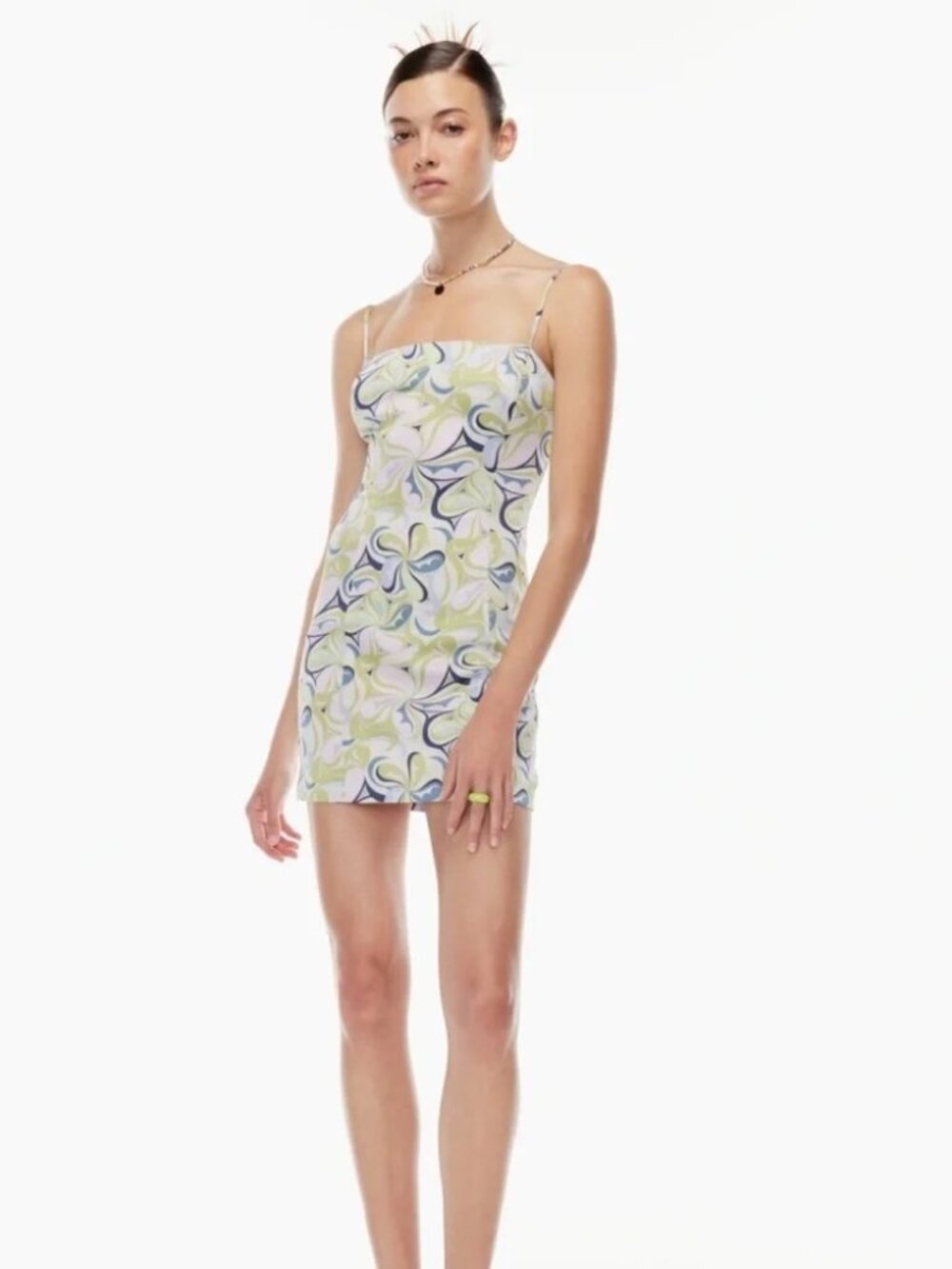 Sunday Best Shimmer Satin Mini Dress